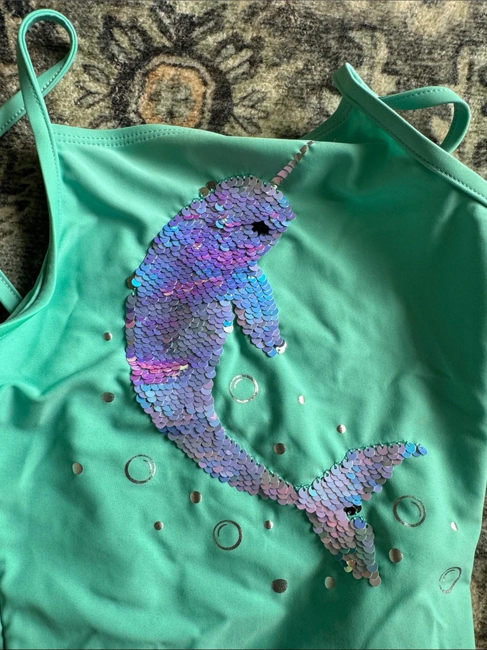 Girls Gap Sequin Swimsuit